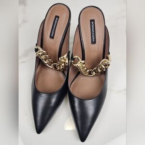 BCBGMAXAZRIA‎ Marlise Pointed Toe Mule In Black Size 9 NEW WITH BOX